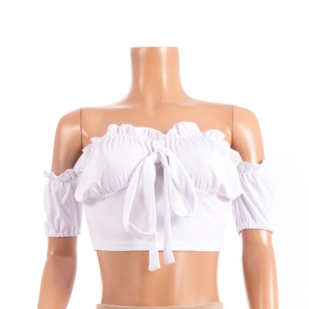 💮Carol Ruffle Bow-Knot Short Top
💮